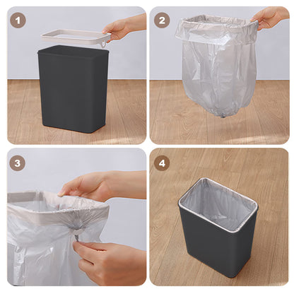 Yatmung Touchless Bathroom Trash Can - 2.5 Gallon Smart Sensor Bin - Slim Electric Design in Black