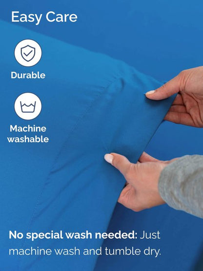 Extra Deep Queen Sheet Set - 6 Piece Breathable and Cooling Sheets - Hotel Luxury Bedding for Women, Men, Kids & Teens - Easy Secure Fit - Soft, Wrinkle Free & Comfy - Extra Deep Pockets - Royal Blue