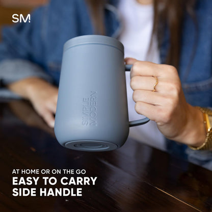Simple Modern Voyager Signature Mug - Insulated Travel Coffee Tumbler with 360° Lid | 12oz, Midnight Black