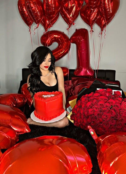 Red Number 19 Balloon - 40 Inch Foil Birthday Decoration for Men & Women | Perfect for Parties