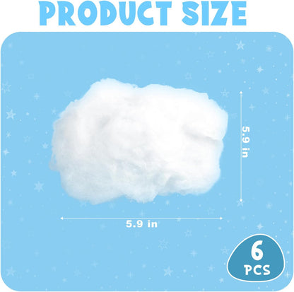 ZAUGONTW Artificial Cloud Props - Imitation 3D Hanging Ceiling Decorations for Weddings & Parties | Extra Small
