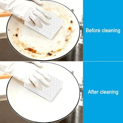 10 Pack Magic Sponge Eraser 3X Thick and Long Lasting Melamine Cleaning Sponges in Bulk - Multi Surface Scrubber Foam Cleaning Pads - Bathtub, Floor, Baseboard, Bathroom, Wall Cleaner （3.9*2.5*1.1in）