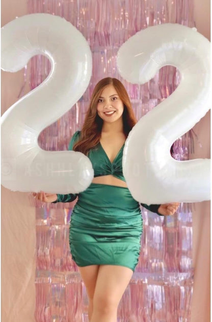 Translucent Number 11 Balloon - 40 Inch White Birthday Decoration for 11th Year Party Supplies