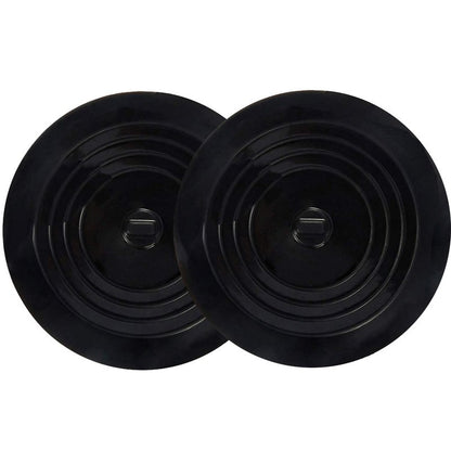 V-TOP Tub Stopper 2 Pack, 6 inches Large Silicone Drain Plug Hair Stopper Flat Suction Cover for Kitchen, Bathroom and Laundry