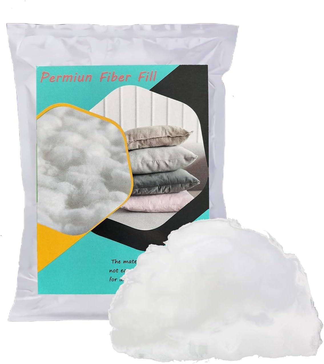 Vseegrs Premium Polyester Stuffing - Soft, Warm Fiber Filling for Stuffed Animals | 75g/2.6oz