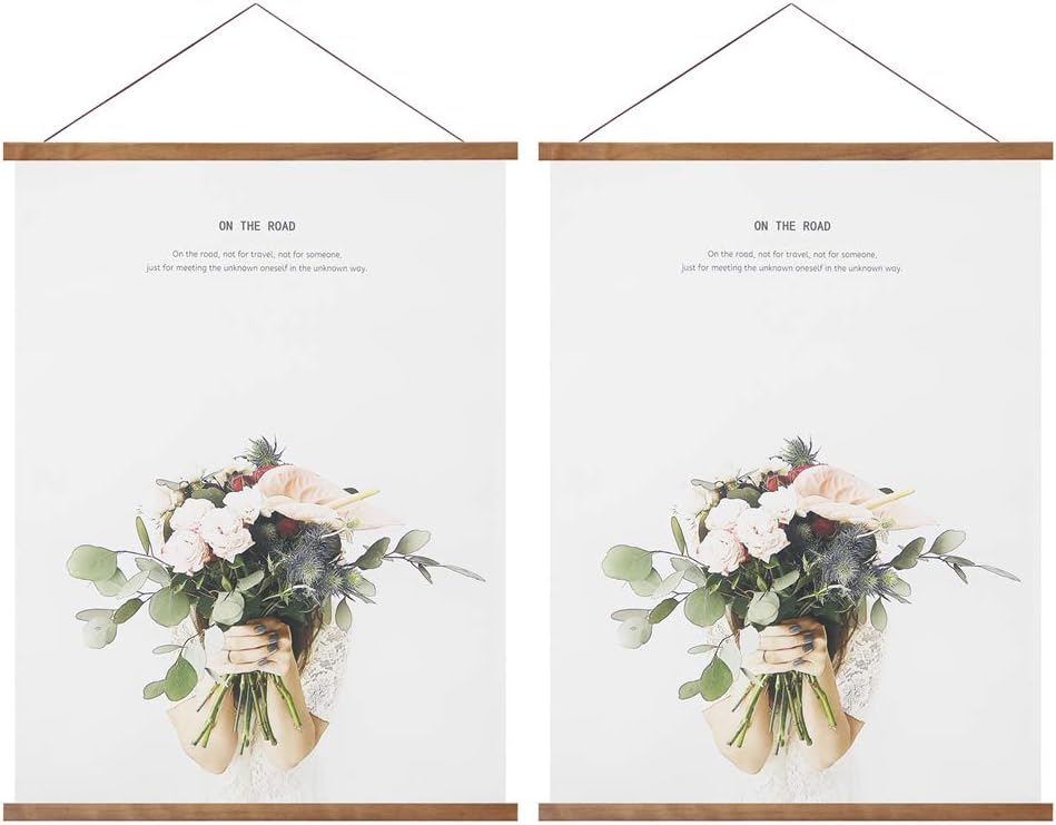 Miaowater Magnetic Wooden Poster Frames - 2 Pack for 16x16, 16x20, 16x22, 16x24 Art Display