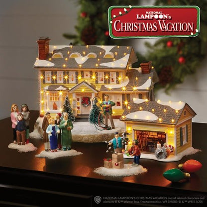 Department 56 Snow Village Figurine - National Lampoon's Christmas Vacation "Freezing Our Baguettes Off" | 3.25 Inch, Multicolor