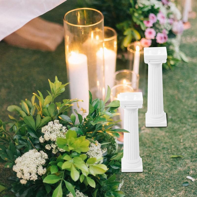 VOSAREA Mini Roman Column Decoration - 6Pcs Pillars for Photography & Wedding Decor | Sand Table Accent
