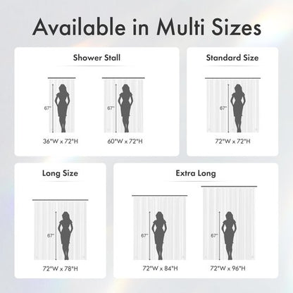 Amazer White Shower Curtain Liner with Magnets, 72x72 Plastic Shower Liner PEVA Waterproof Medium Weight Inside Shower Curtains Liner for Bathroom with Rustproof Grommet