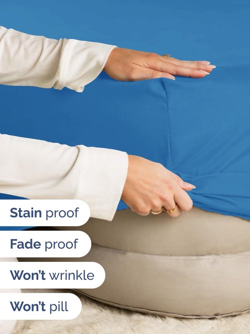 Extra Deep Queen Fitted Sheet - Hotel Luxury Single Fitted Sheet Only - Easily Fits 18 inch to 24 inch Mattress - Ultra Soft, Wrinkle & Fade Free w/Extra Deep Pocket - Breathable & Comfy - Royal Blue