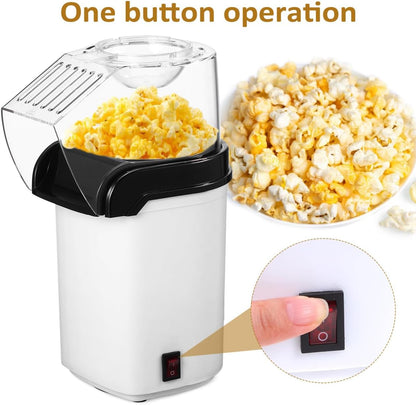OUNONA Electric Hot Air Popcorn Maker - Compact 10-Inch Design for Quick Snacks | Perfect for Movie Nights