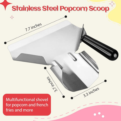 Skiennix Popcorn Bags - 202 Pcs with Scoop & Salt Shaker | 1 oz Individual Serving Size for Parties
