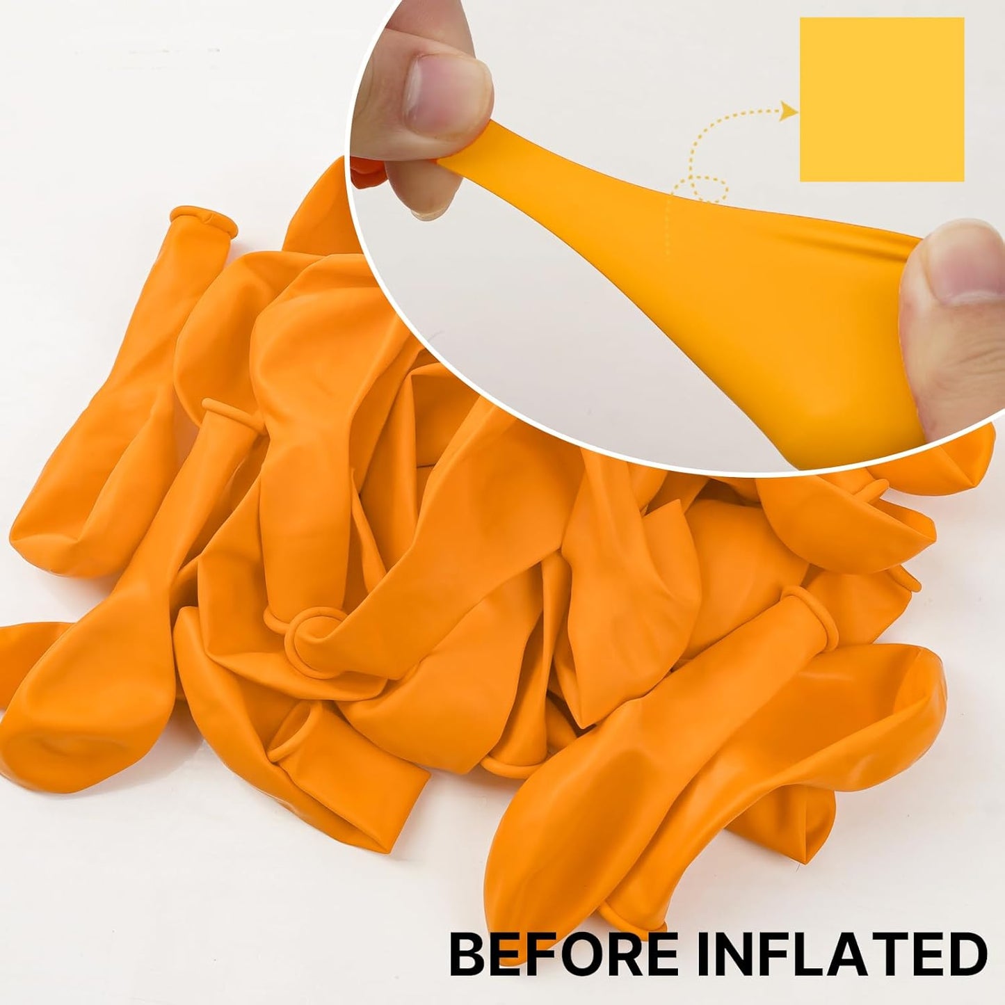 PartyWoo Mustard Yellow Balloon Kit - 155 Pieces in 5 Sizes for Birthday & Baby Shower Decor