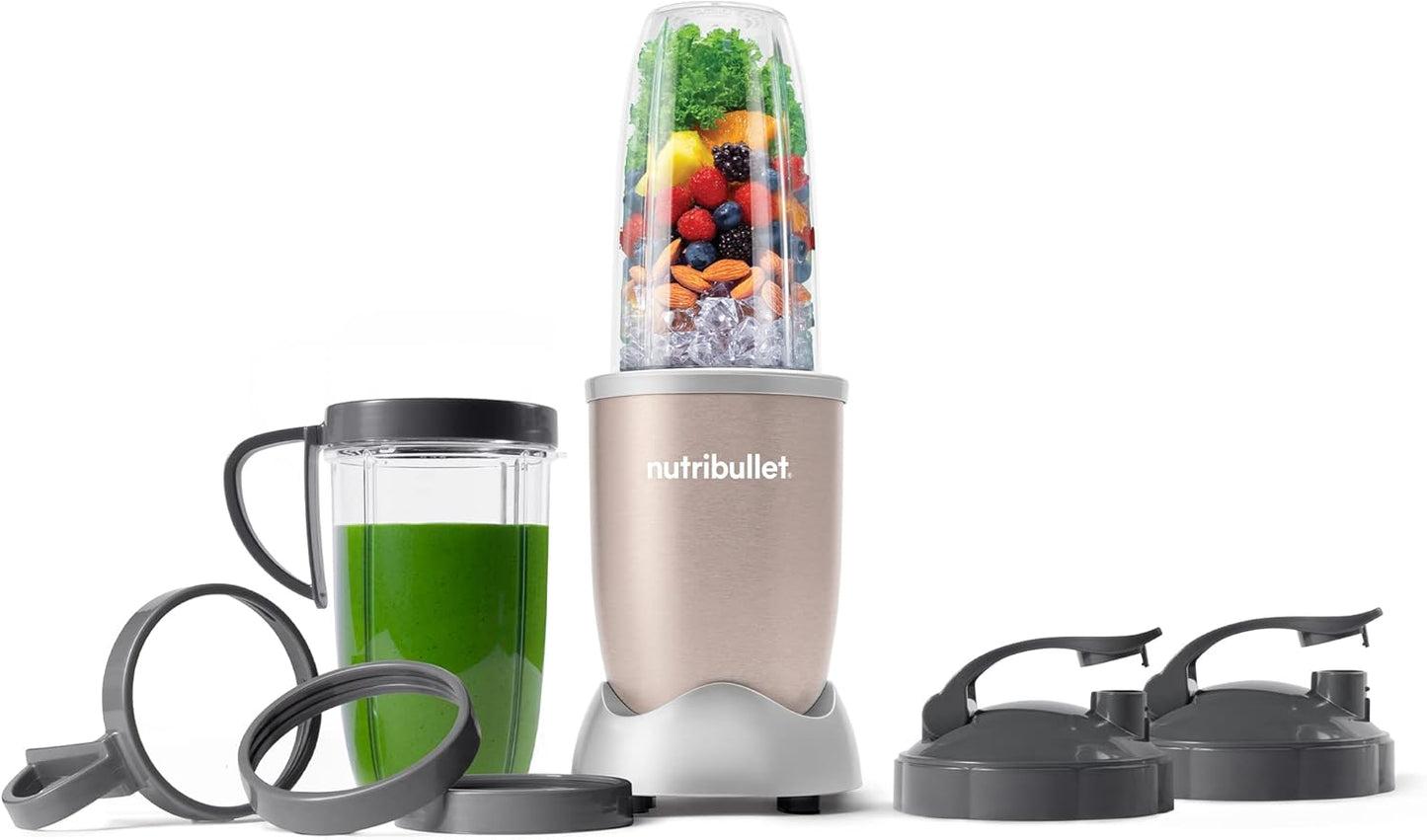 Nutribullet Pro 900 Watt Personal Blender - 13-Piece High-Speed Mixer System in Champagne