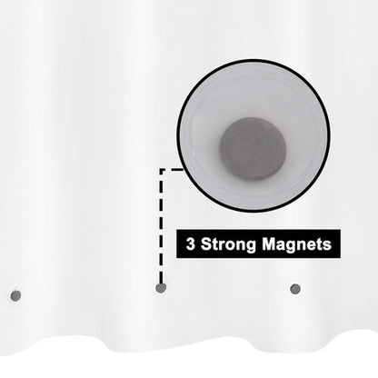 Barossa Design Frosted Shower Curtain Liner - Premium PEVA Shower Liner for Bathroom, BPA & PVC Free, No Chemical Smell, Lightweight Bath Curtain with 3 Magnets, Metal Grommets - Frost, Standard Size