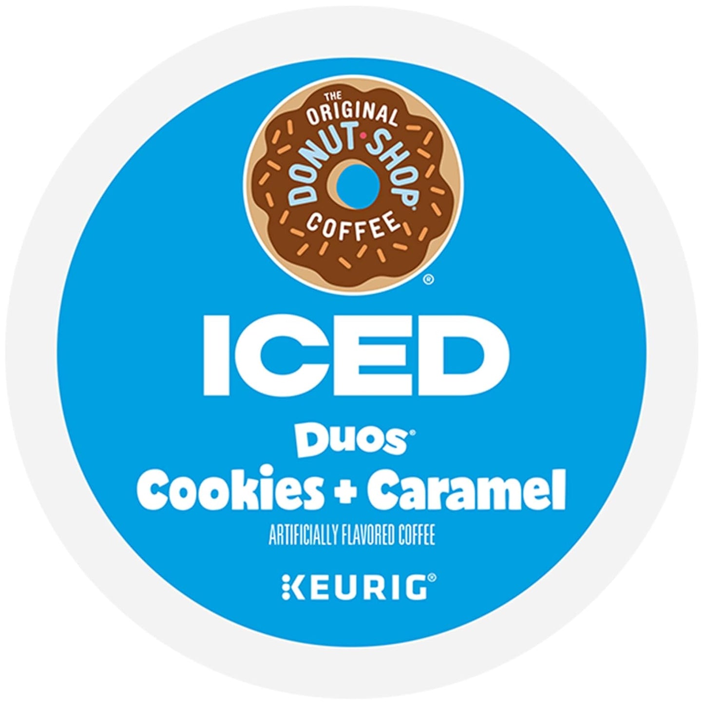Original Donut Shop | Iced Duos Cookies & Caramel Coffee K-Cup Pods - 72 Count