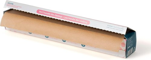 Brown Natural Baking Paper Roll - Unbleached, Non-Toxic & Oven-Safe | 70 Sq Ft Silicone Coated