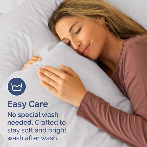 King Standard Pillow Cases - Soft Hotel Quality Covers for Comfy Bedding | 4-Piece Set in French Grey