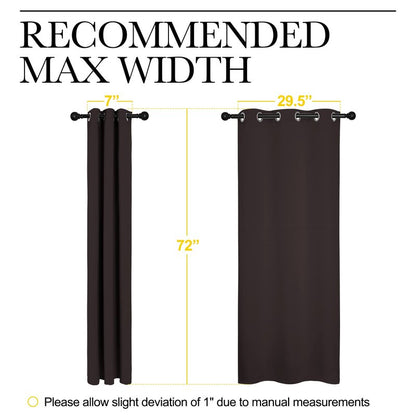 NICETOWN Blackout Curtain Panels for Bedroom Window, Triple Weave Microfiber Energy Saving Thermal Insulated Solid Grommet Blackout Draperies and Drapes(One Pair, 34 inches by 72 inches, Toffee Brown)