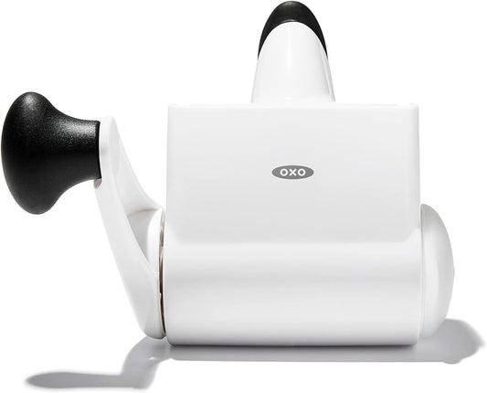OXO Good Grips Rotary Grater - Effortless Grating for Cheese & Vegetables | Sleek White Design