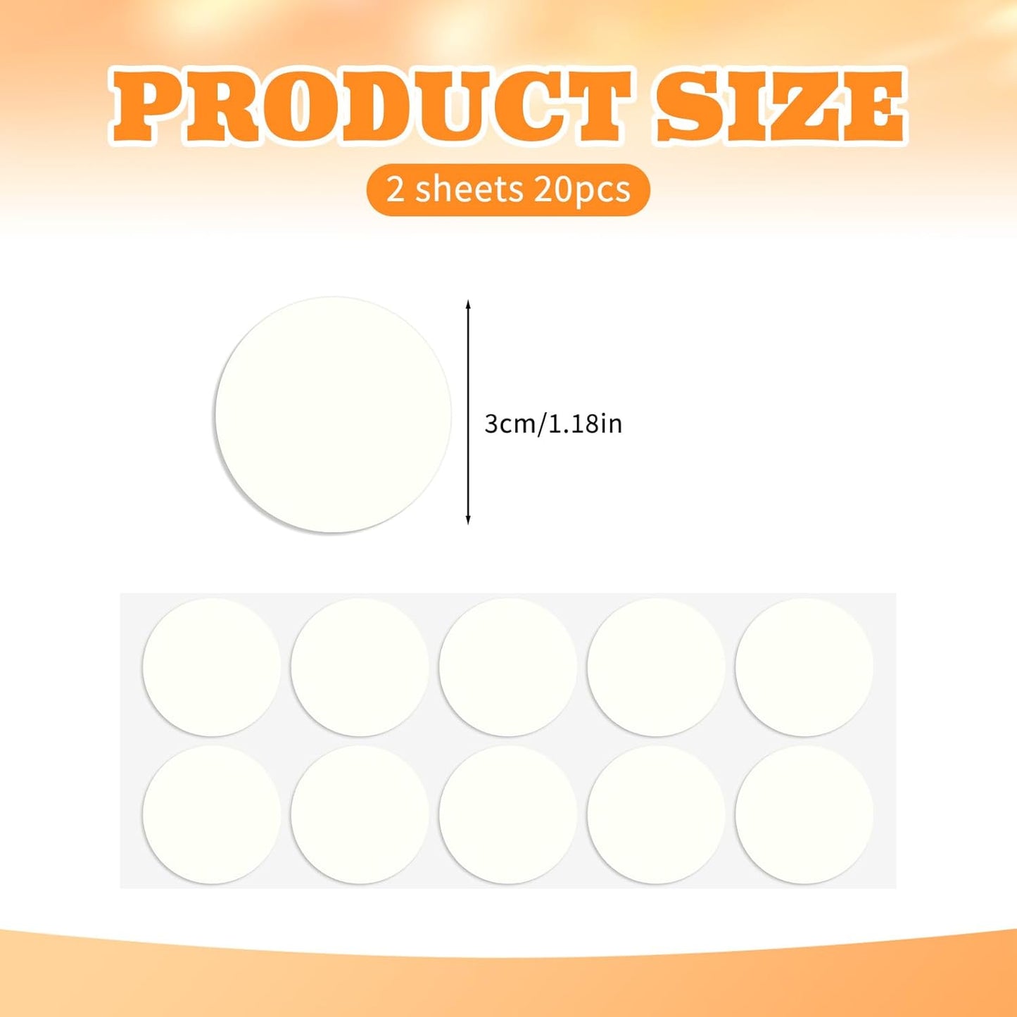 Skiennix Taper Candle Holder Inserts - 20 Pcs Adhesive Grips for Secure Candle Placement | Perfect for Weddings & Holidays