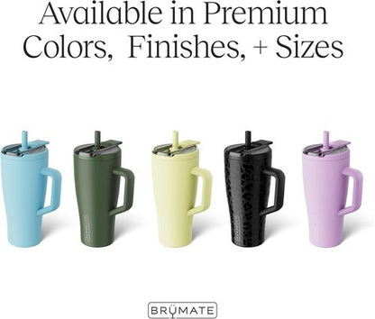 BrüMate Era 30oz Insulated Tumbler - 100% Leakproof Covered Straw Lid | BPA-Free | Dark Aura