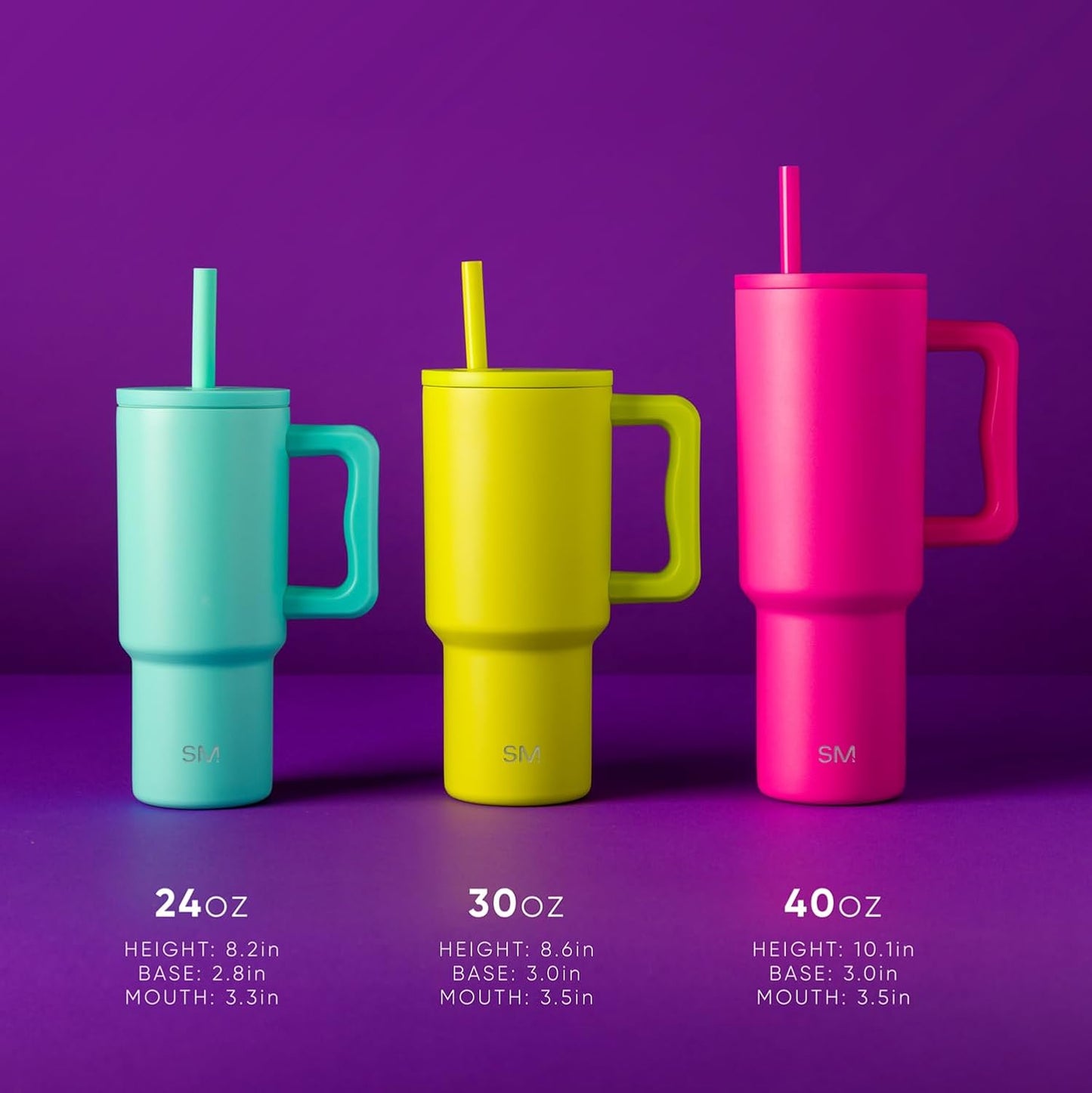 Simple Modern Kids 24 oz Tumbler - Spill Proof, Leak Resistant | Reusable Stainless Steel | Lime Checkmate