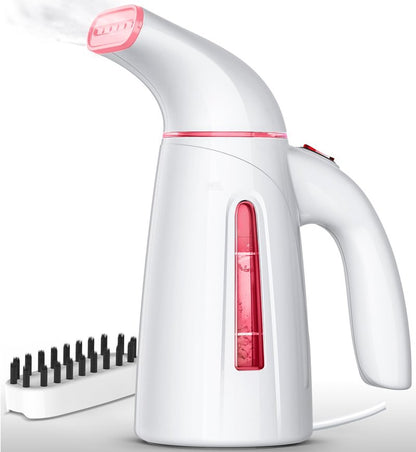 OGHom Steamer for Clothes,Portable Handheld Travel Steamer,300ml Large Capacity,950W,30 Second Fast Heat Up Garment Steamer (Pink)