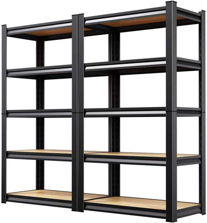Regine Switzerland Heavy Duty Garage Shelving - 5 Tier Adjustable Metal Storage Rack | 71" H x 28" W x 12" D