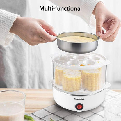 Tomorotec Electric Egg Cooker - 14 Egg Capacity | Rapid Cooking, Auto Off for Perfect Hard Boiled & Poached Eggs