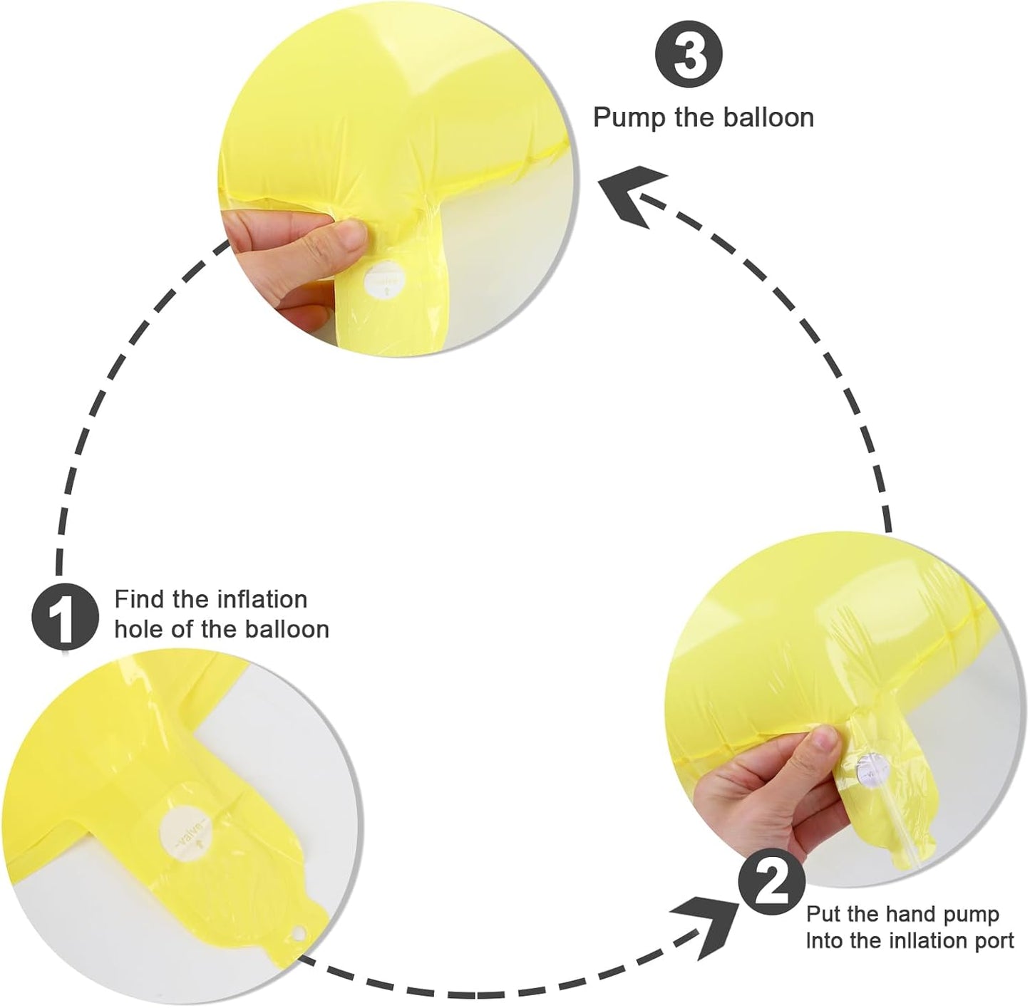 Numbers Balloon - 40 Inch Large Yellow Balloon for 3rd Birthday Party Decorations
