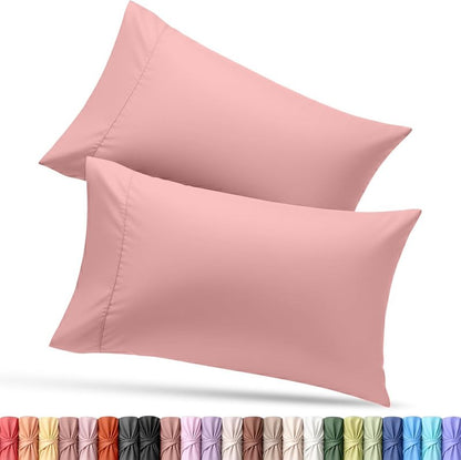 Utopia Bedding Pillow Cases King Size 2-Pack – Soft Brushed Microfiber – Envelope Closure – Perfect for Hospitals, Hotels, Guest Rooms – Oeko-TEX Certified, 20x40 Inches (Pink)