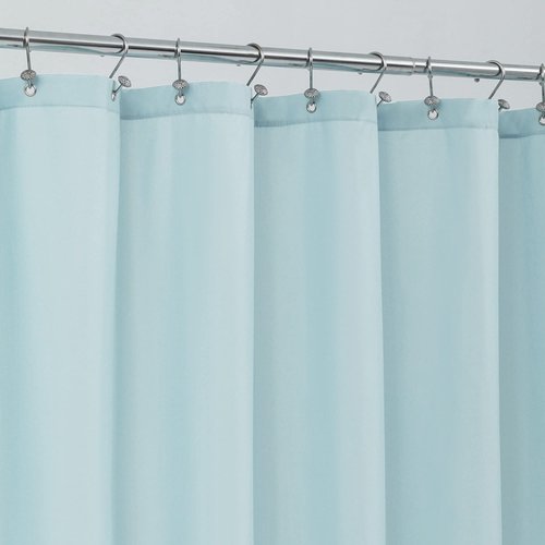 ALYVIA SPRING Extra Long Fabric Shower Curtain Liner Waterproof - 72" x 96", Soft & Lightweight X-Long Shower Curtain with 3 Magnets, Machine Washable - 72x96, Blue
