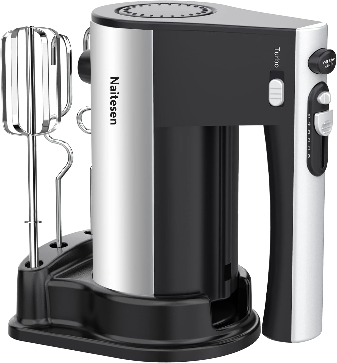 Skiennix 600W Electric Hand Mixer - Powerful 10-Speed Kitchen Mixer with Turbo | Lightweight, Includes Beaters & Dough Hooks
