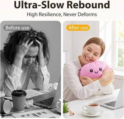 Giant Dumpling Squishy - Jumbo Soft Slow Rising Stress Ball | Extra Large Purple Fidget Toy for Adults
