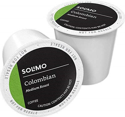 Solimo Medium Roast Colombian Coffee Pods - Compatible with Keurig 2.0 | 100 Count