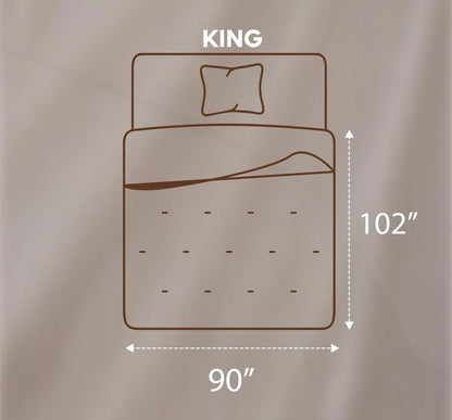 Utopia Bedding Comforters King Size, All Season Duvet Insert, Down Alternative King Comforter with Corner Tabs, Machine Washable Bed Comforter 90 x 102 Inches (White)