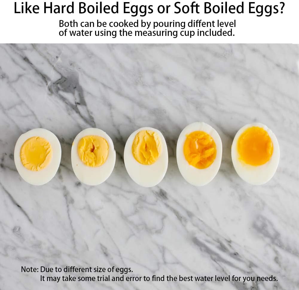 Tomorotec Electric Egg Cooker - 14 Egg Capacity | Rapid Cooking, Auto Off for Perfect Hard Boiled & Poached Eggs