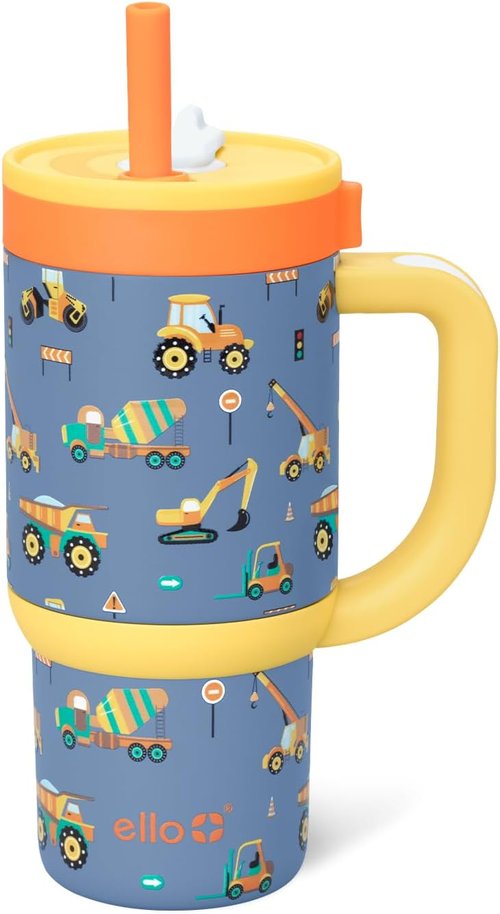 Ello Oasis 14oz Stainless Steel Toddler Tumbler - Leakproof, Double-Wall Insulated, BPA Free, Dishwasher Safe