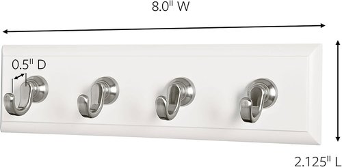 Command HOM-18Q-ES Key Rail - Quartz Color | Durable Key Organizer for Easy Access