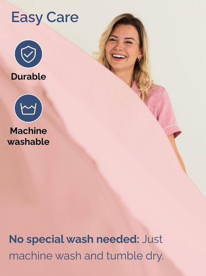 Extra Deep King Sheet Set - 6 Piece Breathable and Cooling Sheets - Hotel Luxury Bedding for Women, Men, Kids & Teens - Easy Secure Fit - Soft, Wrinkle Free and Comfy - Extra Deep Pockets - Baby Pink