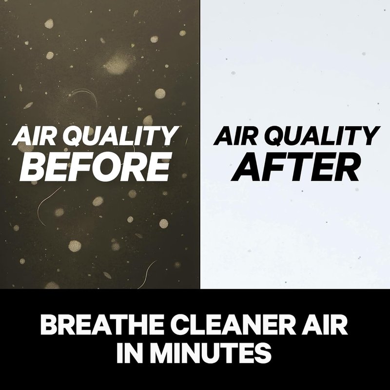PuroAir 130 HEPA Air Purifiers for Home Pets - Covers Up To 600 Sq Ft - Filters Up To 99.9% of Pollutants, Smoke, Pollen, Dust - Quiet HEPA Air Filter - Air Purifiers for Bedroom