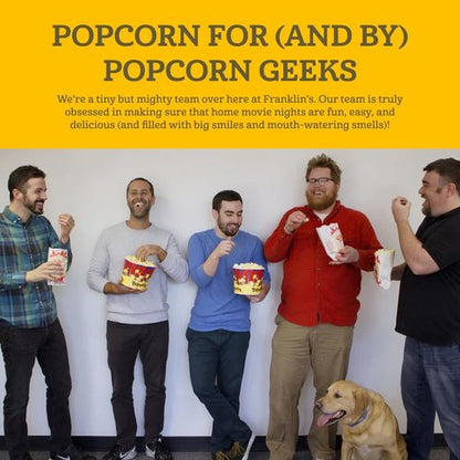 Franklin’s Gourmet Popcorn | Organic Popping Kernels - 28oz Tub | Non-GMO & All-Natural, Made in USA
