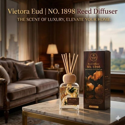 Luxury Hotel Scent Reed Diffuser - No.1898 Collection | 100ml Long-Lasting Aroma for Home & Office