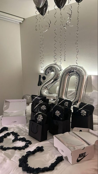 Silver Number Balloon - 40 Inch 0 Balloon for Birthday Decorations | Elegant Silver Party Supplies