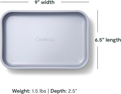 Caraway Nonstick Baking Pan - 9” x 6.5” Deep Ceramic Dish, Non-Toxic & PTFE Free - Navy Color
