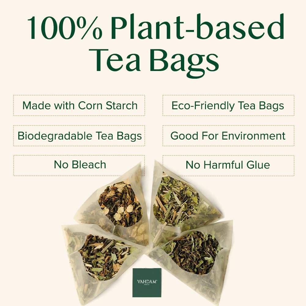 VAHDAM Darjeeling Black Tea Bags - 100 Count | High Caffeine, Non-GMO, Gluten-Free | Smooth & Fruity Flavor