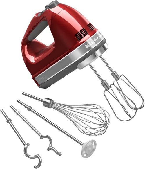 KitchenAid 9-Speed Hand Mixer - Versatile Mixing Power for Baking | Compact & Lightweight Design