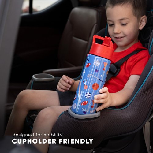 Simple Modern Kids Summit Water Bottle with Straw Lid | 14oz Stainless Steel Cup Insulated Tumbler for Toddlers, School | Confetti
