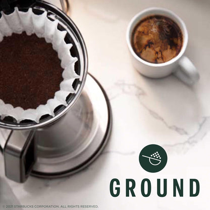 Starbucks Ground Coffee - Decaf Pike Place Roast, Medium Roast, 100% Arabica | 3 Bags (12 oz Each)